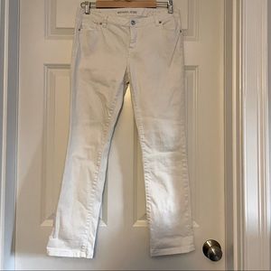 Michael Kors White Straight Leg Jeans Size 4